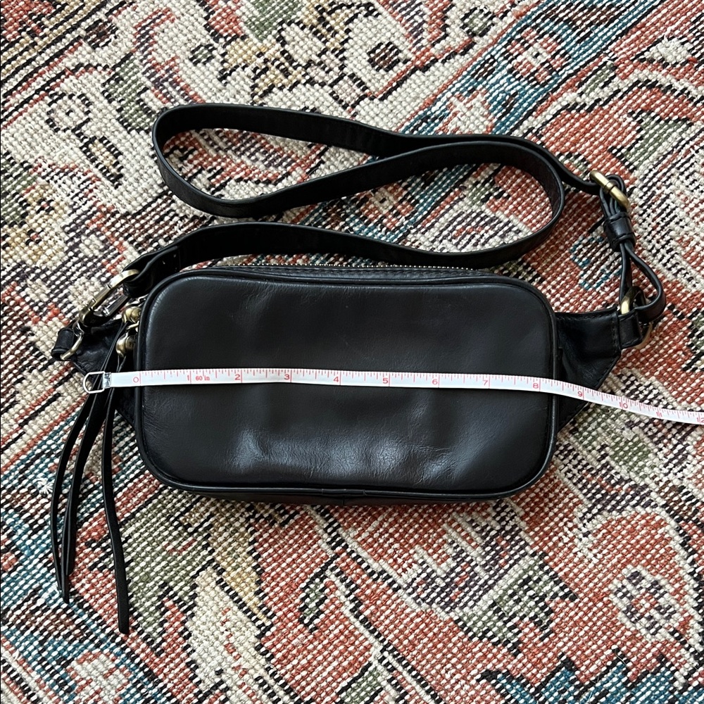 Hobo Black Leather Crossbody Bag